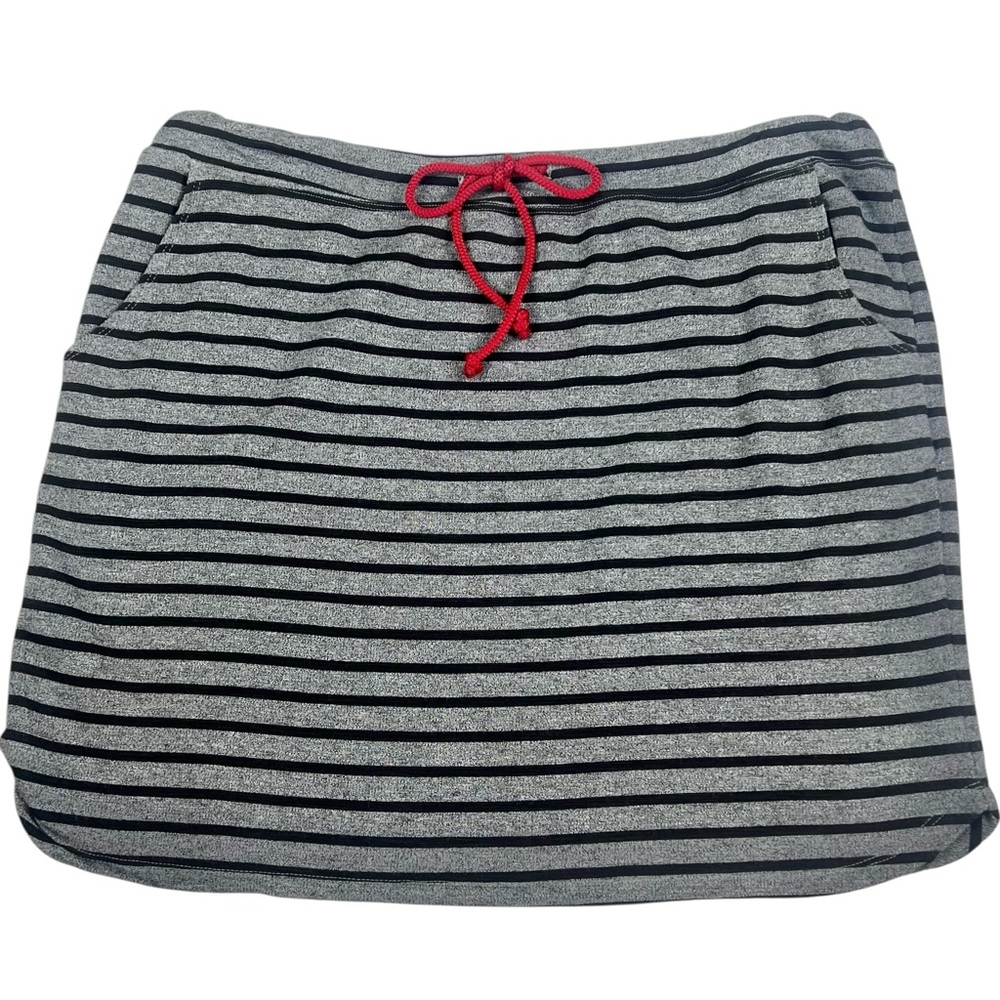 Sundry Evereve French Terry Striped Mini Skirt